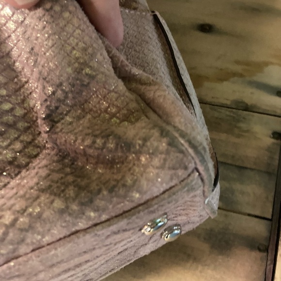 B Makowsky Pink Sand Suede Handbag. Gorgeous!!!!!! - Picture 9 of 14